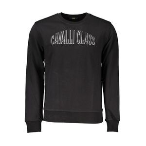 Cavalli Class Black Cotton Men Men's Sweatshirt